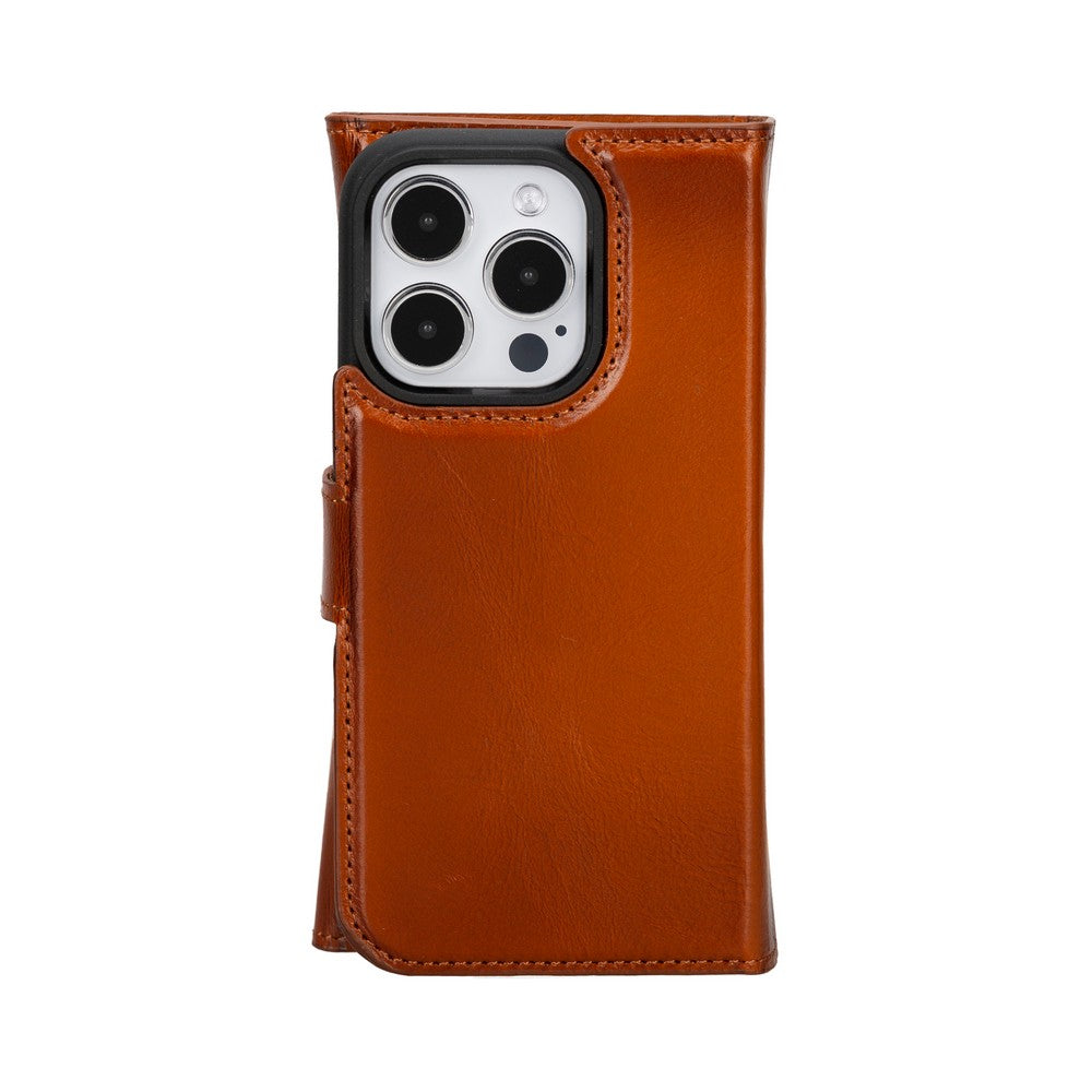 Apple iPhone 15 Series Leather Wallet Case Santa