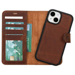 Apple iPhone 15 Series Leather Wallet Case MWWN