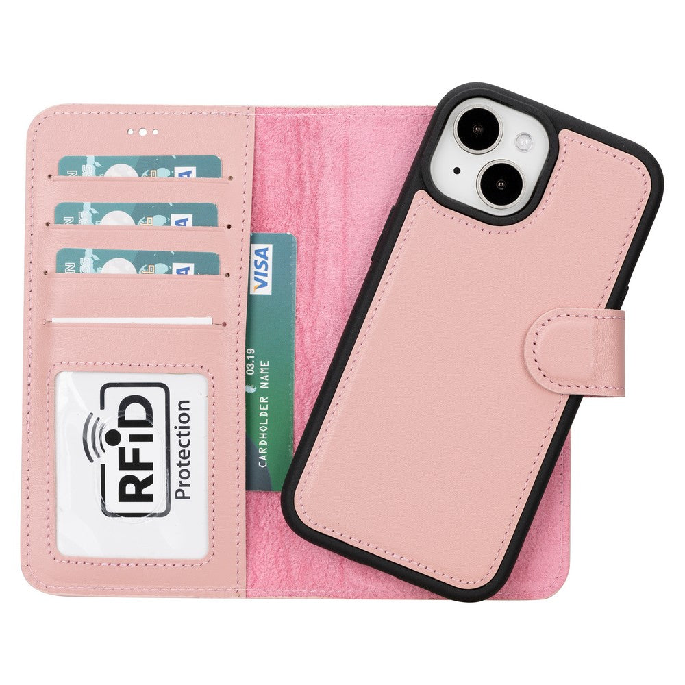Apple iPhone 15 Series Leather Wallet Case MWWN