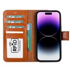 Apple iPhone 15 Series Leather Wallet Case MWWN