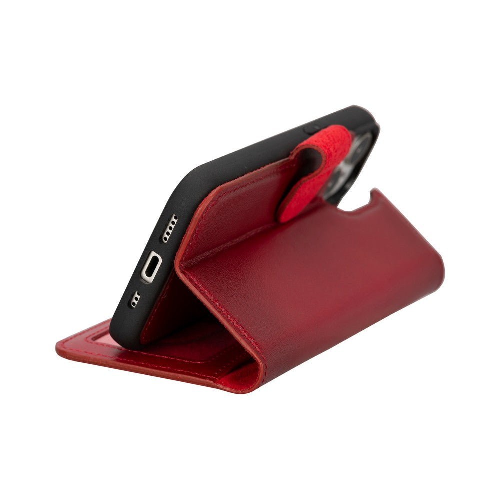 Apple iPhone 15 Series Leather Wallet Case MWWN