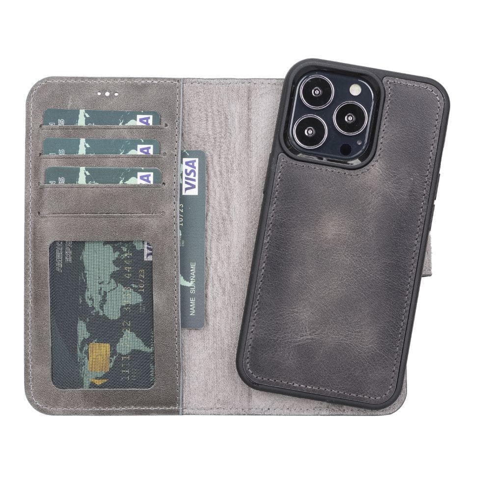 Magic iPhone 13 Pro Max and 13 Pro Series Detachable Leather Wallet Case