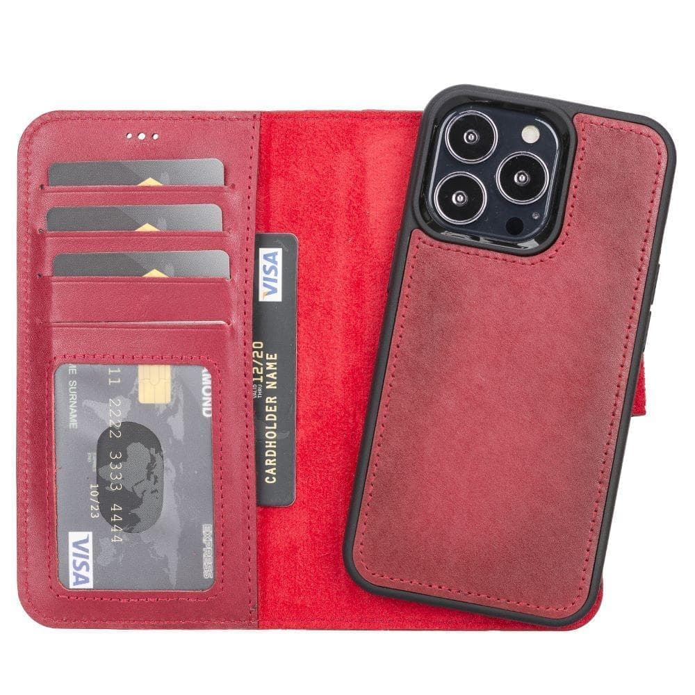 Magic iPhone 13 Pro Max and 13 Pro Series Detachable Leather Wallet Case
