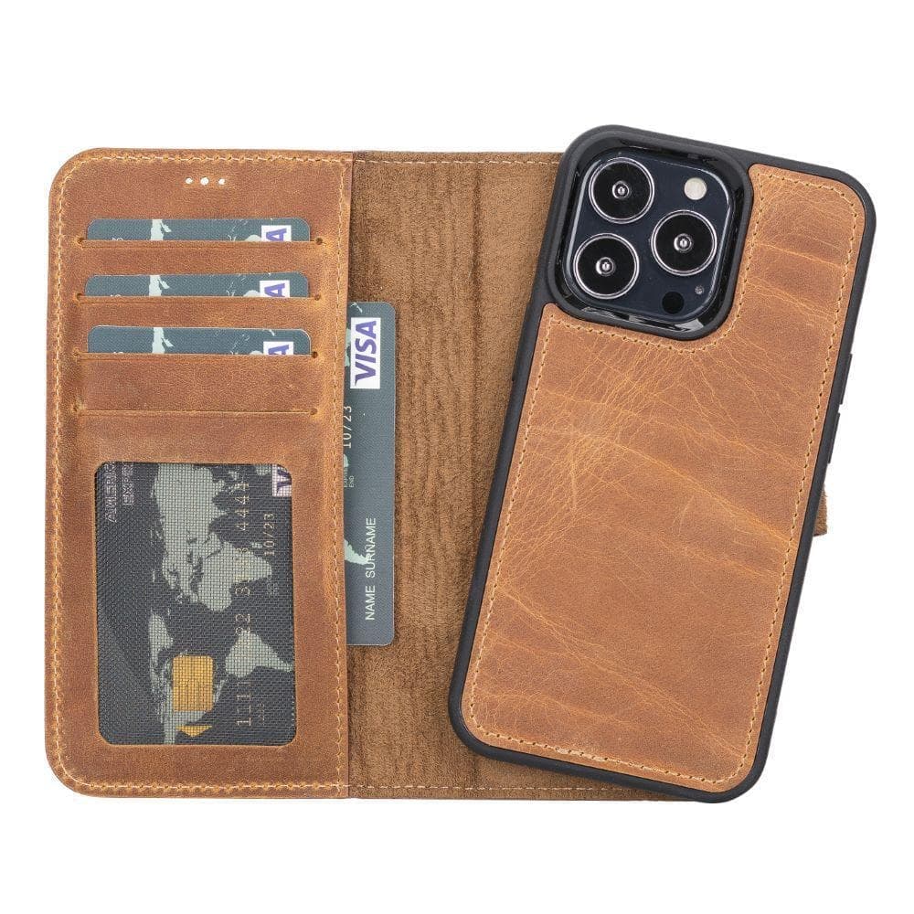 Magic iPhone 13 Pro Max and 13 Pro Series Detachable Leather Wallet Case