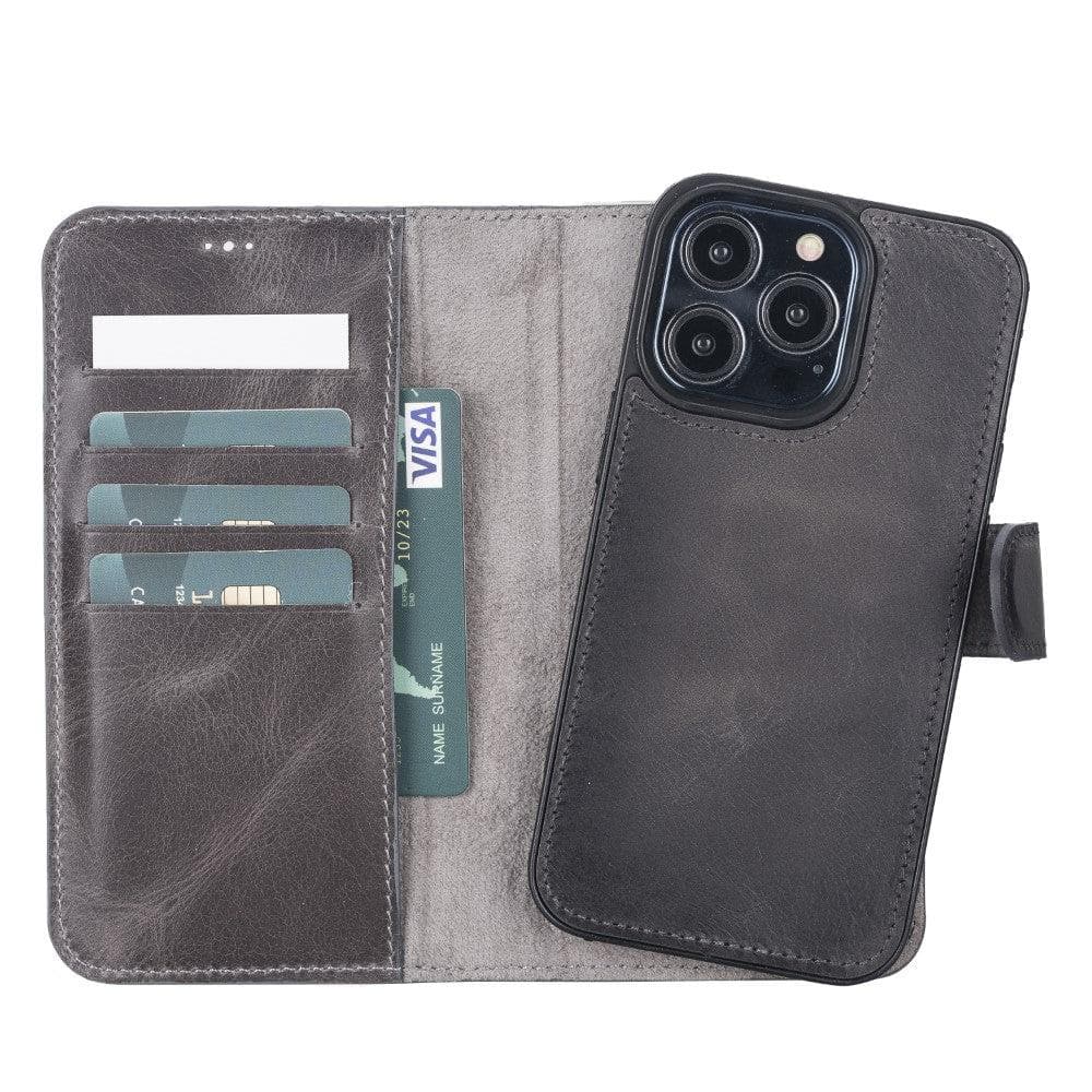 Magic iPhone 13 Pro Max and 13 Pro Series Detachable Leather Wallet Case