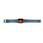 Cross Leather Apple Watch Band with Black Trok