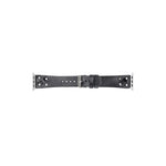 Cross Leather Apple Watch Band with Silver Trok