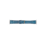 Cross Leather Apple Watch Band with Silver Trok