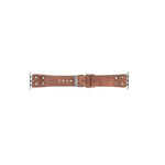 Cross Leather Apple Watch Band with Silver Trok