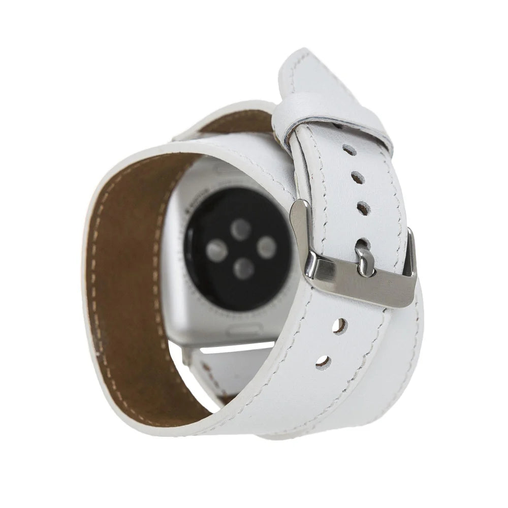 Double Tour Leather Apple Watch Band