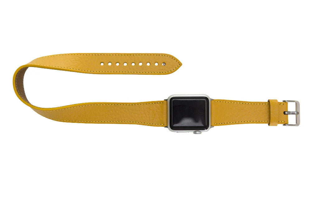 Double Tour Leather Apple Watch Band