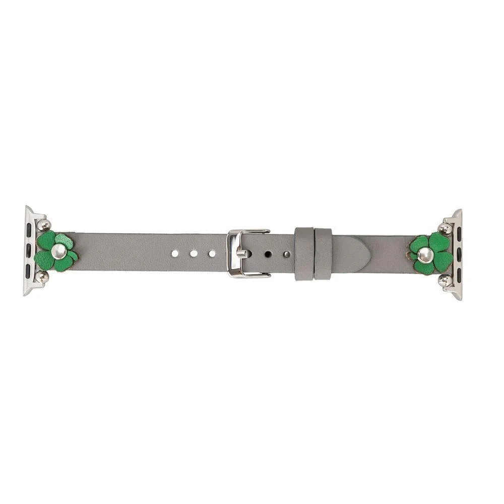 Flower Ferro Leather Apple Watch Band