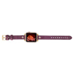 Ferro Leather Apple Watch Band with Gold Trok