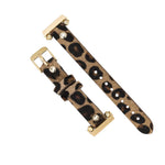 Ferro Leather Apple Watch Band with Gold Trok