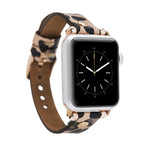 Ferro Leather Apple Watch Band with Gold Trok