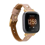 Ferro Leather Apple Watch Band with Gold Trok
