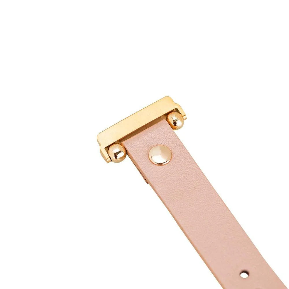 Ferro Leather Apple Watch Band with Gold Trok