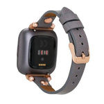 Ferro Leather Apple Watch Band with Gold Trok