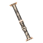 Ferro Leather Apple Watch Band with Gold Trok