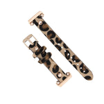 Ferro Leather Apple Watch Band with Rose Gold Trok