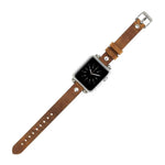 Ferro Apple Watch Leather Band with Silver Trok