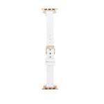 Ferro Leather Fitbit Watch Band with Rose Gold Trok