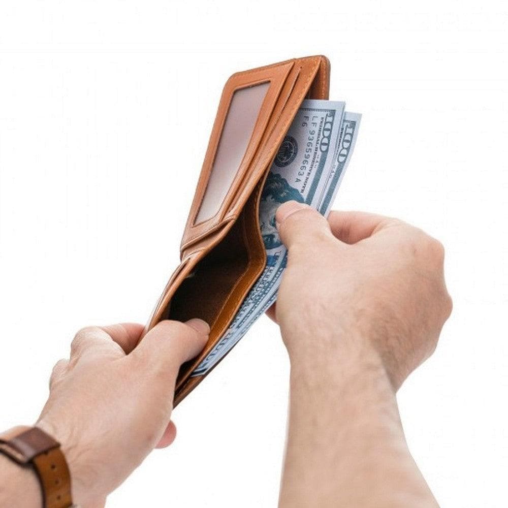 Leather Wallet – Genuine Leather Bifold Wallet with Card Slots (Torin)