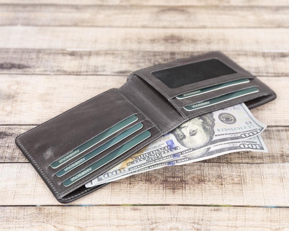 Leather Wallet – Genuine Leather Bifold Wallet with Card Slots (Torin)