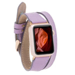 Slim Double Apple Watch Leather Band