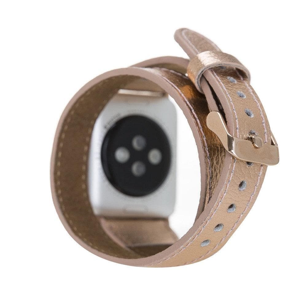 Quantum Slim Double Tour Apple Watch Leather Band