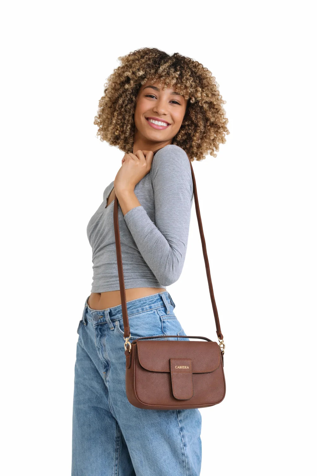 Carrera Seravelle Genuine Leather Crossbody Bag