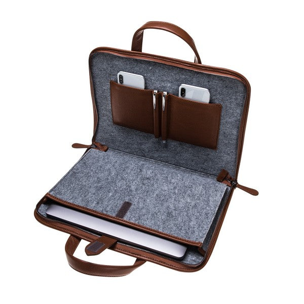 Barchello Pergamon Leather Laptop Bag RST2 Brown