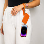 FlexGo Leather Phone Strap & Wallet Set – Clip-On Flex