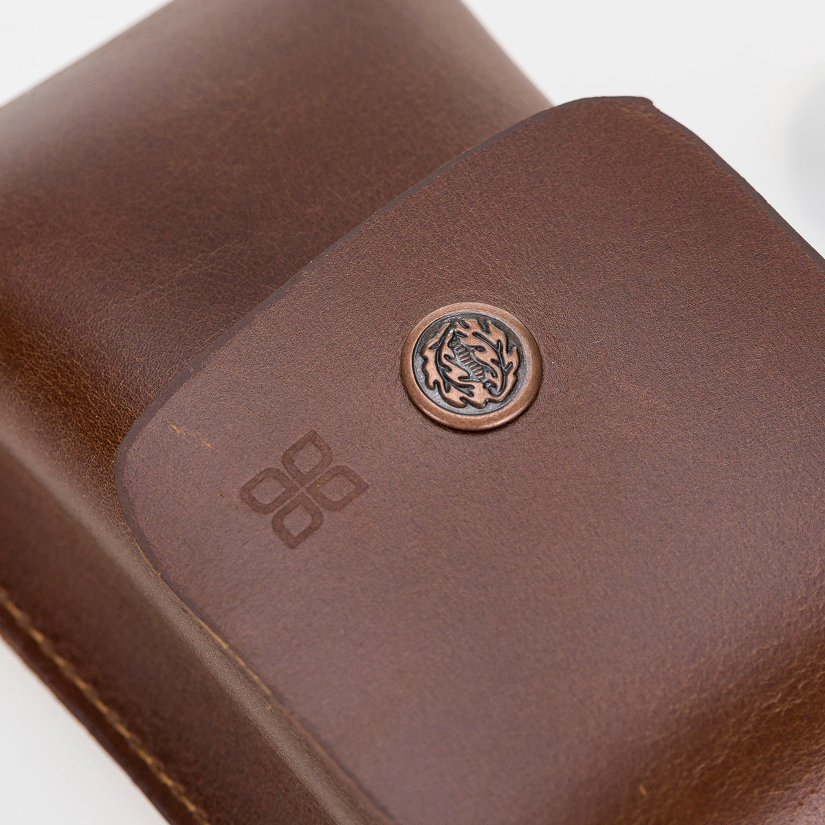 Leather Cigarette Pack Case Brown