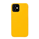 Apple iPhone 12 Series Leather Back Cover Yellow