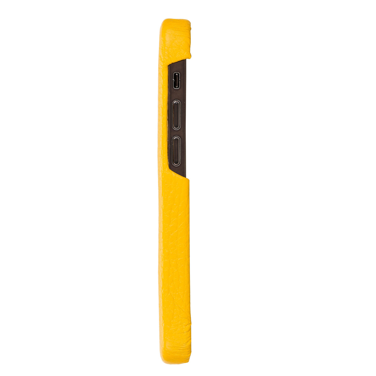 Apple iPhone 12 Series Leather Back Cover Yellow