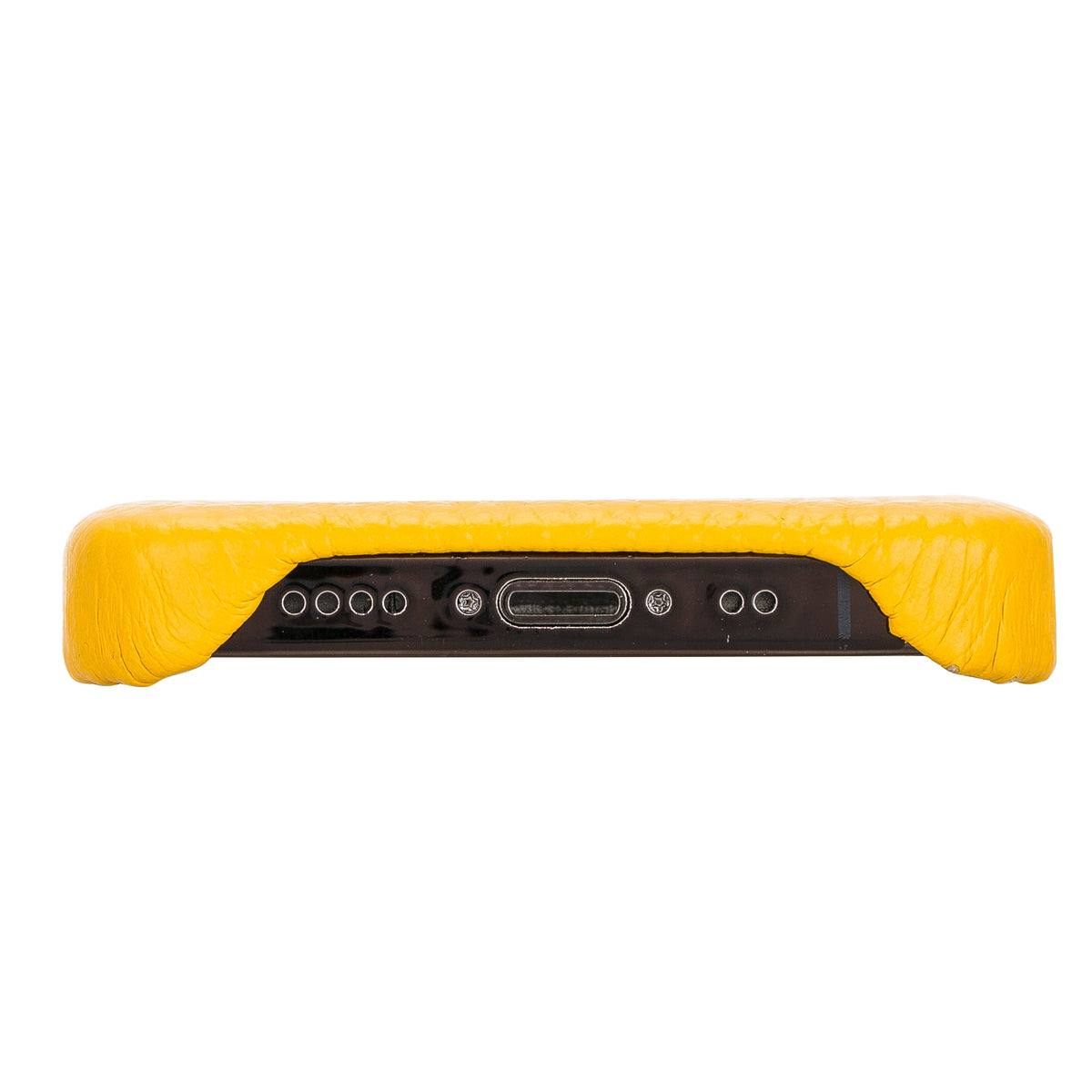 Apple iPhone 12 Series Leather Back Cover Yellow