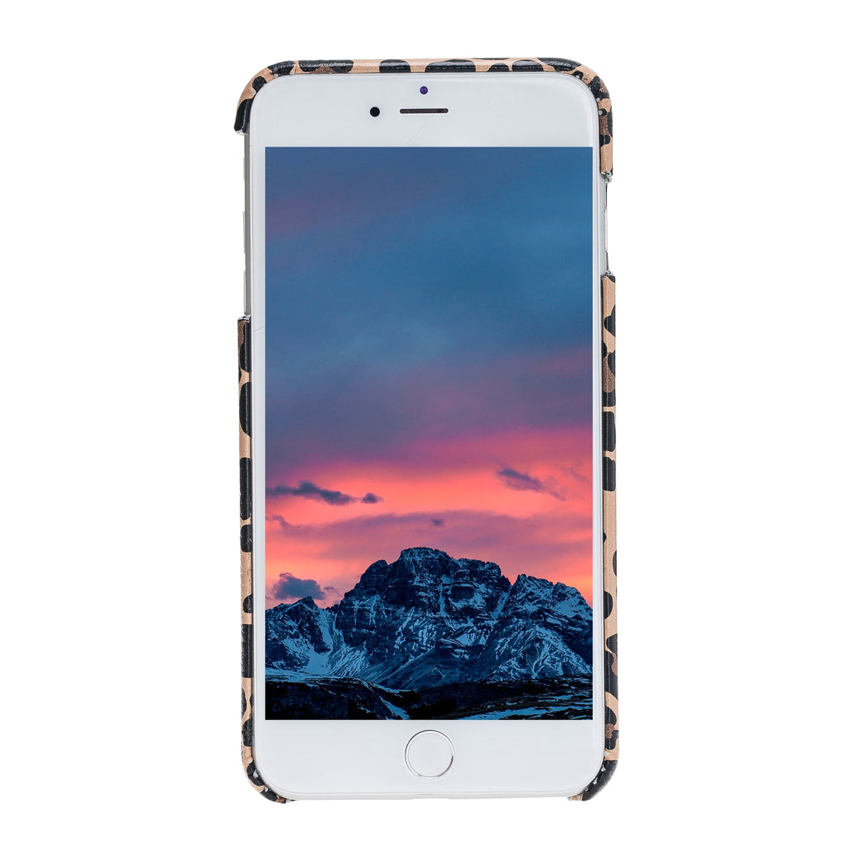 Apple iPhone 7-8 Series Leather Back Cover Leopard