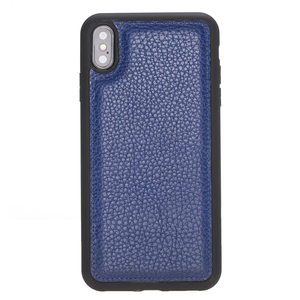 Apple iPhone X-XS Max Series Leather Back Cover Blue Swo