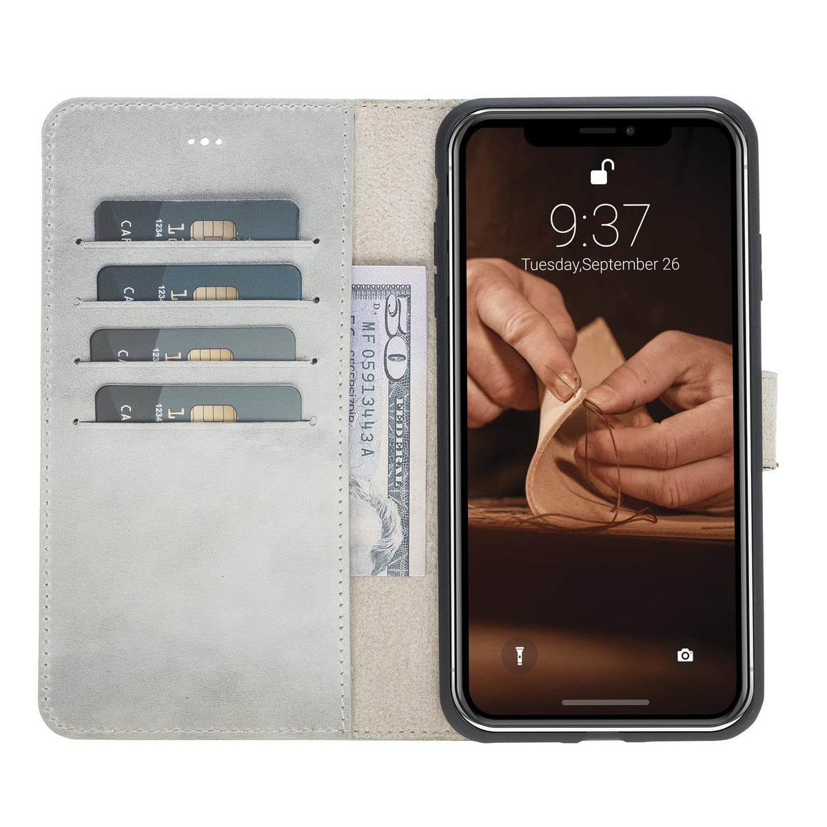 Apple iPhone XS Max Series Leather Wallet Case