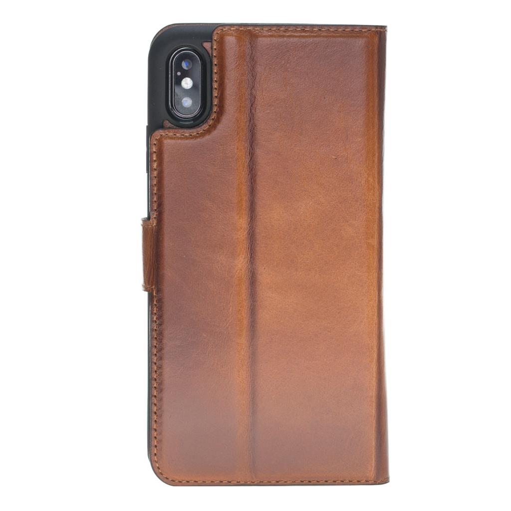Apple iPhone XS Max Compatible Leather Wallet Case RST2EF