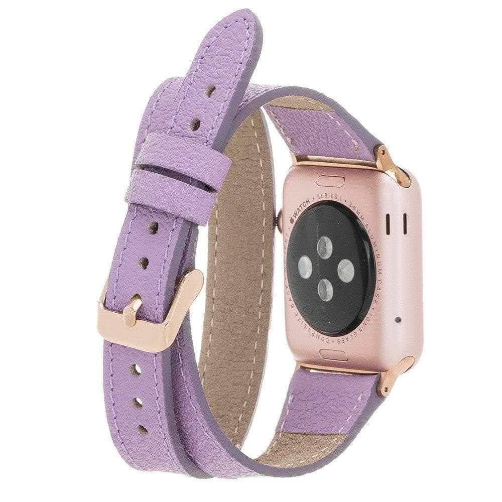 Leeds Double Tour Slim Apple Watch Leather Straps