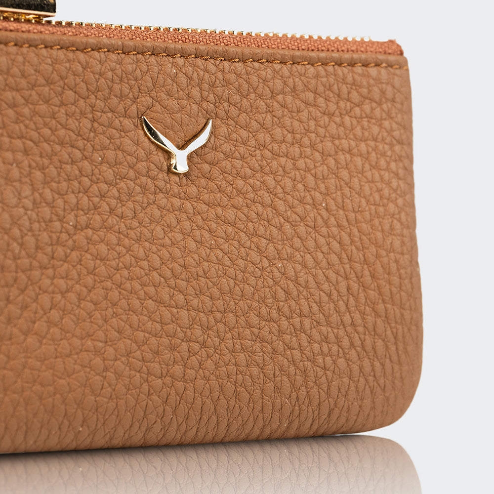3002 Unisex Leather Coin Purse With Zipper