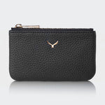 3002 Unisex Leather Coin Purse With Zipper