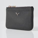 3002 Unisex Leather Coin Purse With Zipper