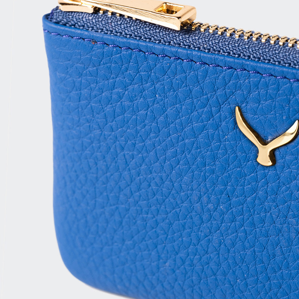 3002 Unisex Leather Coin Purse With Zipper