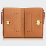 5107 Women Two Pocket Leather Wallet With Magnetic Closure
