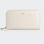5110 Women Large Leather Wallet With Triple Compartments