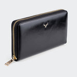 5111 Women Large Leather Wallet With Dual Compartments