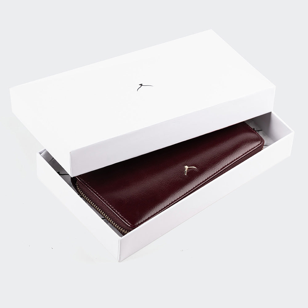 5111 Women Large Leather Wallet With Dual Compartments